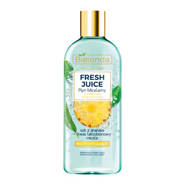 محلول پاک‌کننده و روشن‌کننده حاوی عصاره آناناس