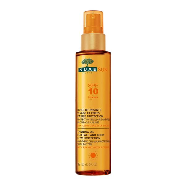 روغن برنزه با آفتاب SPF10