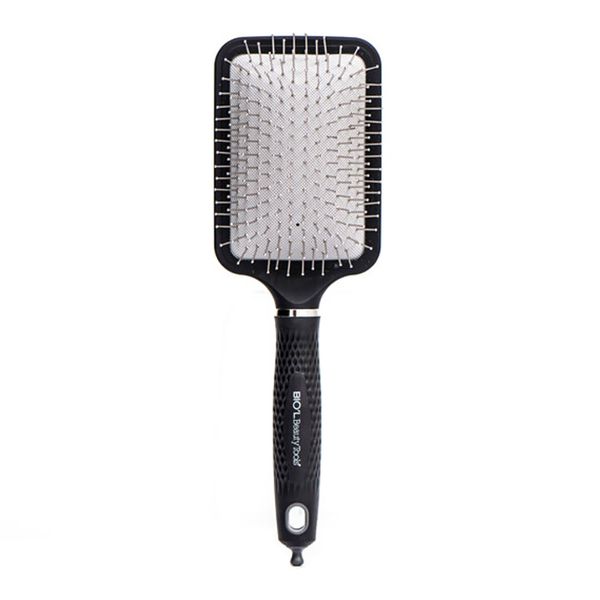 برس مو مشکی سوزن فلزی مستطیلی بزرگ مدل گرافیت استایل