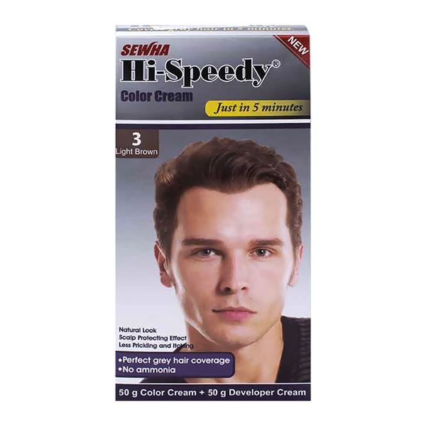 رنگ موی مردانه 3 - قهوه‌ای روشن