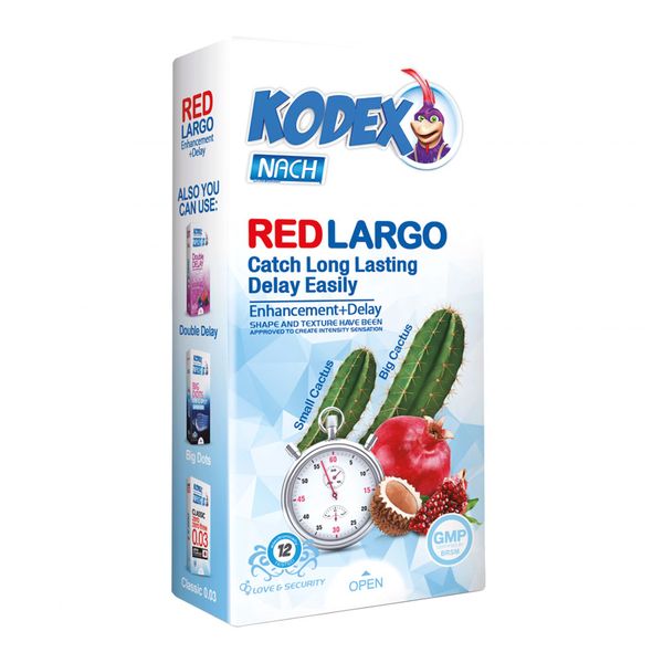 کاندوم 12 عددی Red Largo