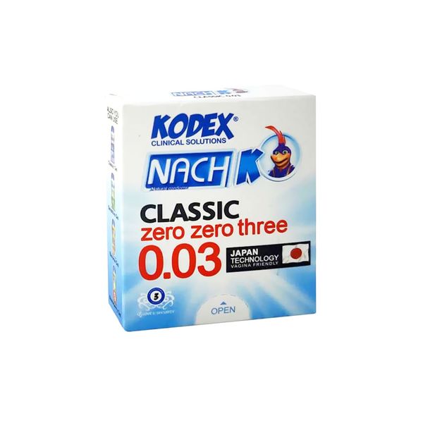 کاندوم کلاسیک 30 میکرون 3 عددی