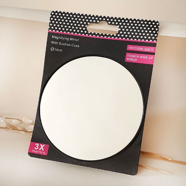 آینه گرد بزرگ نما 3 برابر مشکی