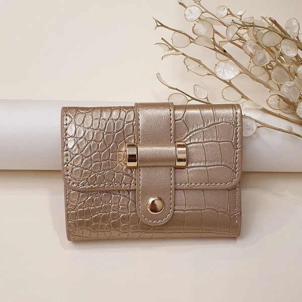 کیف پول و جاکارتی پوست ماری شامپاینی