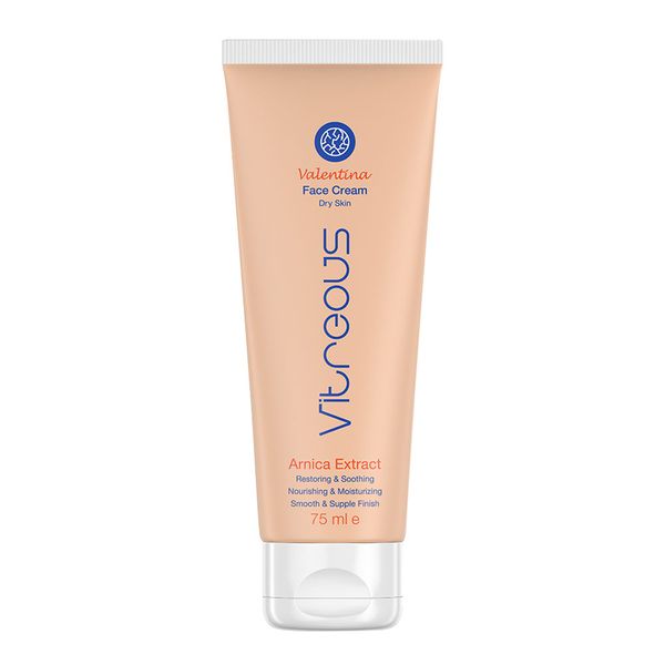 کرم صورت والنتینا حاوی عصاره گل آرنیکا مونتانا