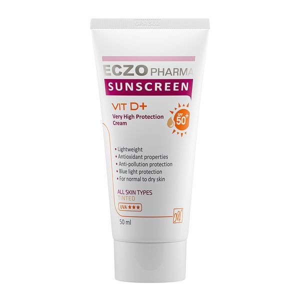 ضد آفتاب رنگی نرمال تا خشک اگزو فارما spf50
