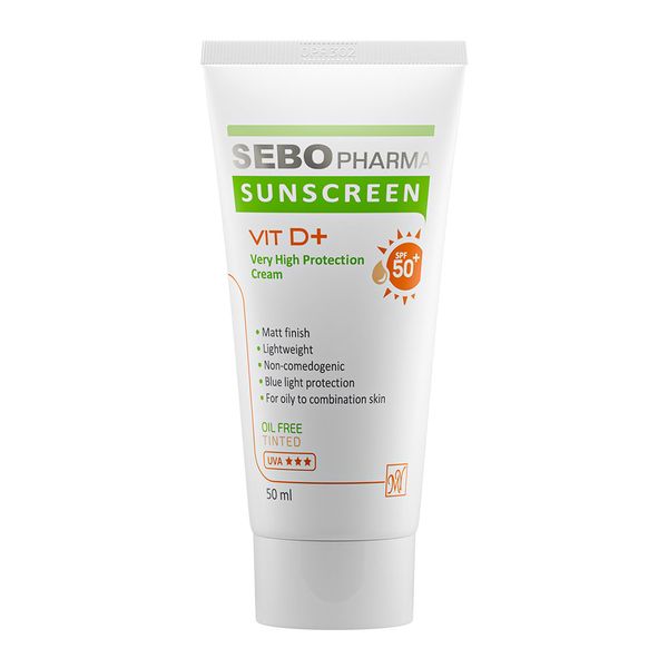 ضد آفتاب رنگی پوست چرب سبو فارما spf50