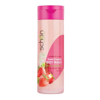 شامپو بدن کرمی شیر و توت فرنگی