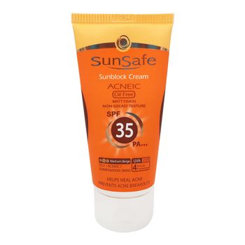 ضد آفتاب رنگی فاقد چربی SPF35 بژ متوسط 