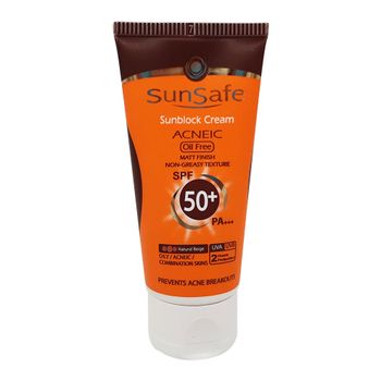 ضد آفتاب رنگی فاقد چربی آکنئیک SPF50 بژ متوسط 