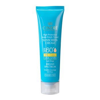 ضد آفتاب مات رنگی پوست چرب +SPF60 بژ روشن 