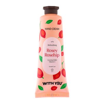کرم محافظت و مرطوب‌کننده دست حاوی میوه گل رز و ویتامین C