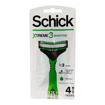 تیغ اصلاح 3 تیغه مدل Xtreme 3 پوست حساس 4 عددی