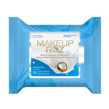 دستمال مرطوب آرایش پاک کن پوست خشک 25 عددی