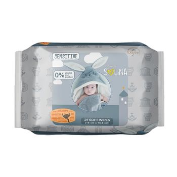 دستمال مرطوب کودک مدل Sensitive بسته 27 عددی