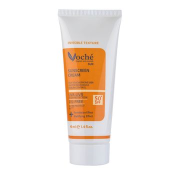 ضد آفتاب بی رنگ spf50 پوست های چرب و مستعدآکنه 40 میل 