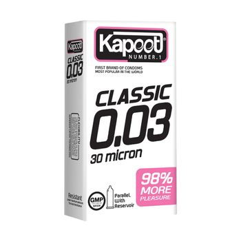 کاندوم کلاسیک 30 میکرون 10 عددی