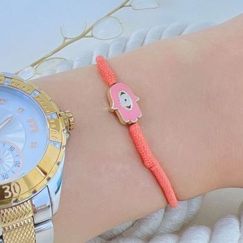 دستبند بافت رنگی