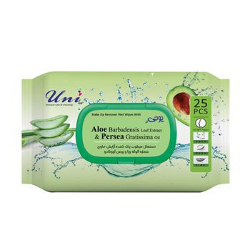 دستمال مرطوب پاک کننده آرایش آلوکادو 25 برگی