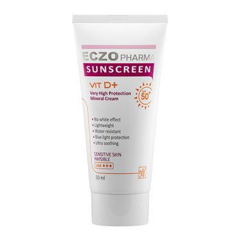 ضد آفتاب بی رنگ پوست حساس اگزو فارما spf50