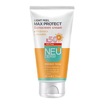 ضد آفتاب مکس پروتکت فاقد چربی بی رنگ Spf 50