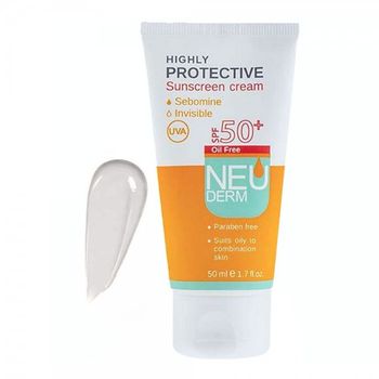 ضد آفتاب بی‌رنگ فاقد چربی SPF50