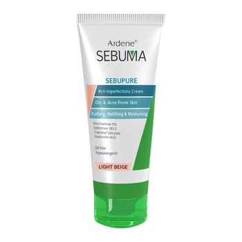 کرم ضد جوش پوست چرب و جوش دار بژ روشن سبوما