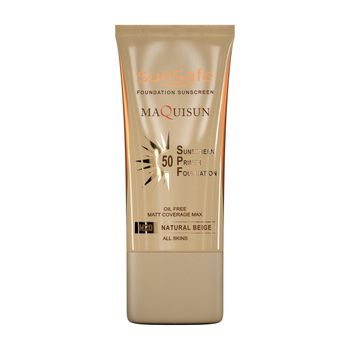 ضد آفتاب کرم‌پودری بژ طبیعی مکی‌سان SPF50