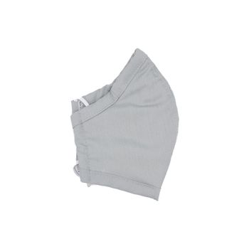 ماسک پارچه ای فیلتر دار کتان کج راه خاکستری