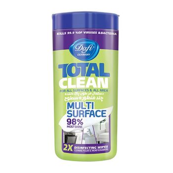 دستمال مرطوب ضد عفونی کننده و پاک کننده سطوح 50 برگی