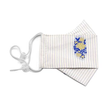 ماسک پارچه ای چهار لایه راه راه