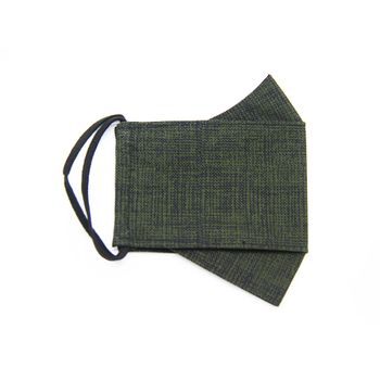 ماسک پارچه ای چهار لایه یشمی تیره