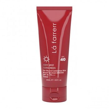 ضد آفتاب و ضد لک رنگی چرب و مستعد آکنه SPF40 بژ تیره 