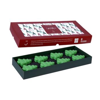 کوکتل پدیکور مدل Christmas tree بسته 8 عددی