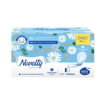 پد بهداشتی روزانه نازک متوسط با عصاره بابونه 20 عددی