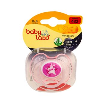 پستانک النا شب تاب ارتودنسی طرح ستاره سایز 1 (0 تا 6 ماه) 