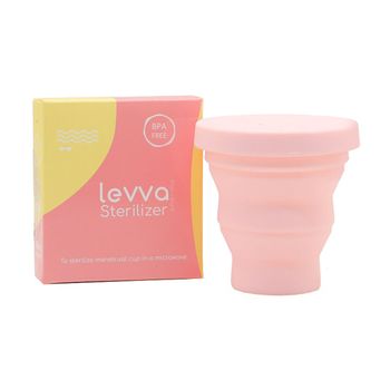 لیوان ضدعفونی کننده کاپ قاعدگی صورتی منفذ دار