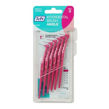 براش بین دندانی نرم مدل Angle بسته 6 عددی سایز 0