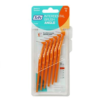 براش بین دندانی نرم مدل Angle بسته 6 عددی سایز 1