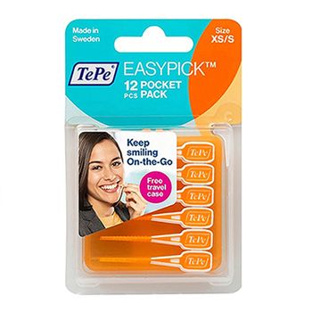 براش بین دندانی نرم مدل EasyPick بسته 12عددی نارنجی