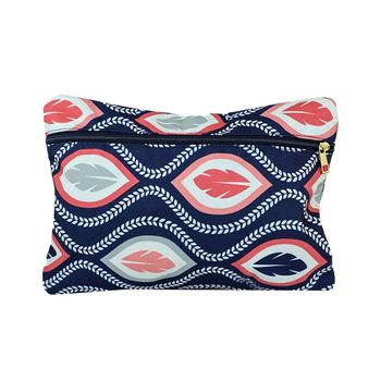 کیف آرایشی بزرگ طرح پر