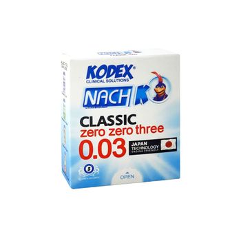 کاندوم کلاسیک 30 میکرون 3 عددی