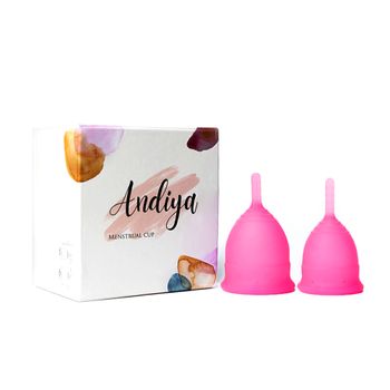 کاپ قاعدگی  مدل دابل (مجموعه 2 عددی سایز کوچک و متوسط)