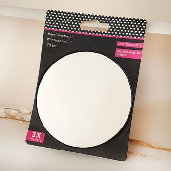 آینه گرد بزرگ نما 3 برابر مشکی