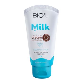 کرم تیوپی شیر کوکونات میلک مناسب پوست خشک و معمولی