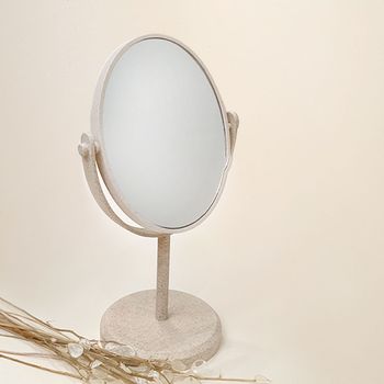 آینه رومیزی دو طرفه بیضی  16*13