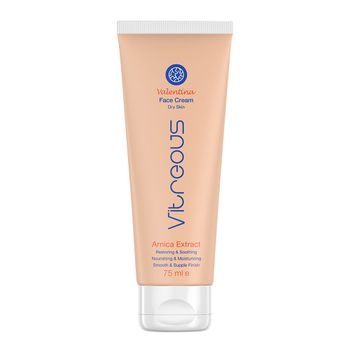 کرم صورت والنتینا حاوی عصاره گل آرنیکا مونتانا